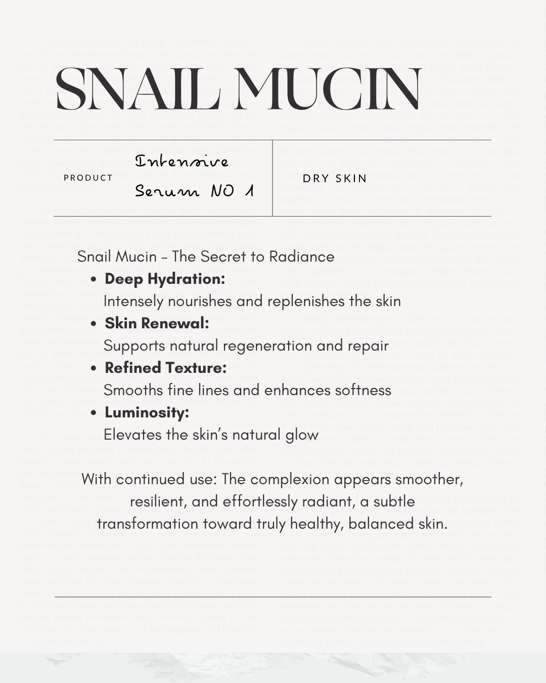 Intensive Renewal Serum No. 1