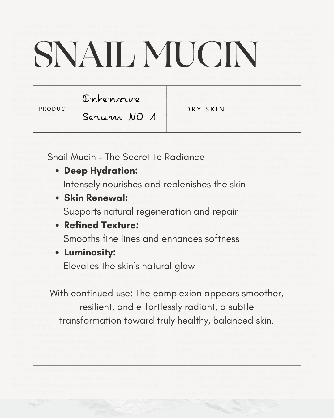 Intensive Renewal Serum No. 1 - Magalie&Me